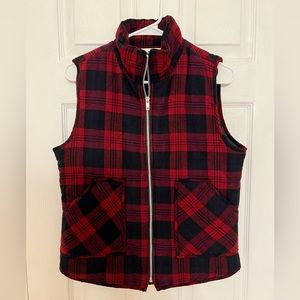 Plaid vest jacket